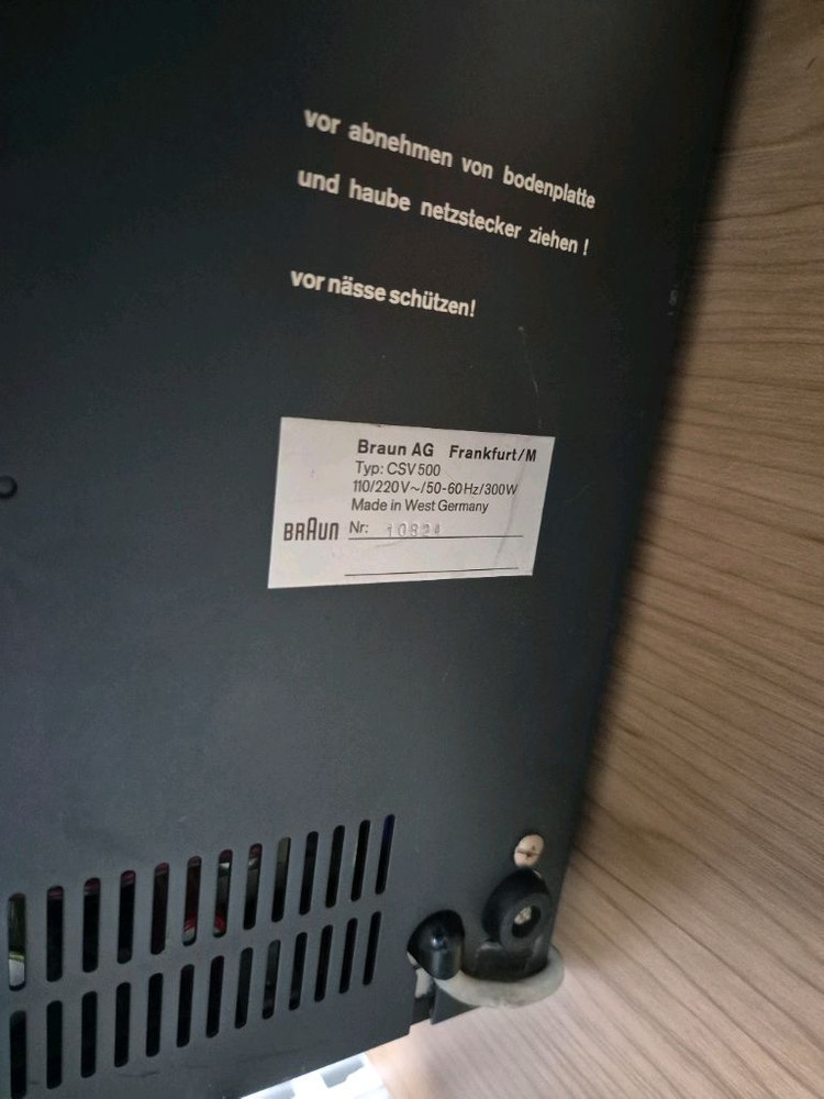 Braun CSV500 (앰프) 디터람스 브라운 이미지