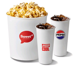 롯데시네마 스위트콤보 판매 (팝콘 L + 탄산 M 2잔)