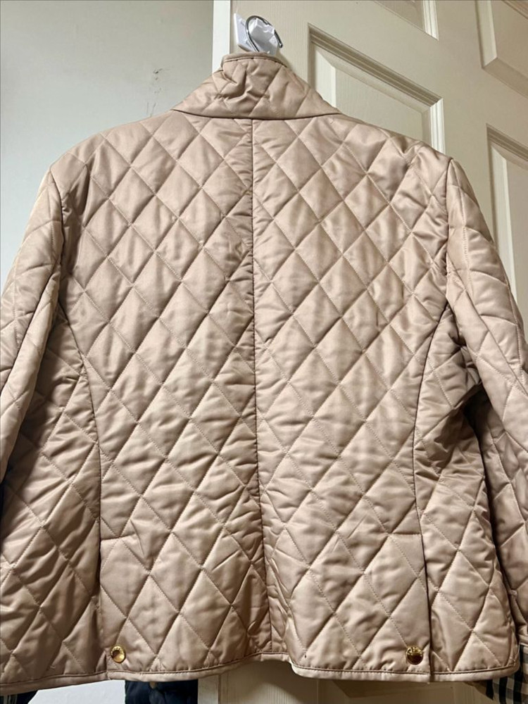 버버리 여성 베이지 퀼팅 자켓--1