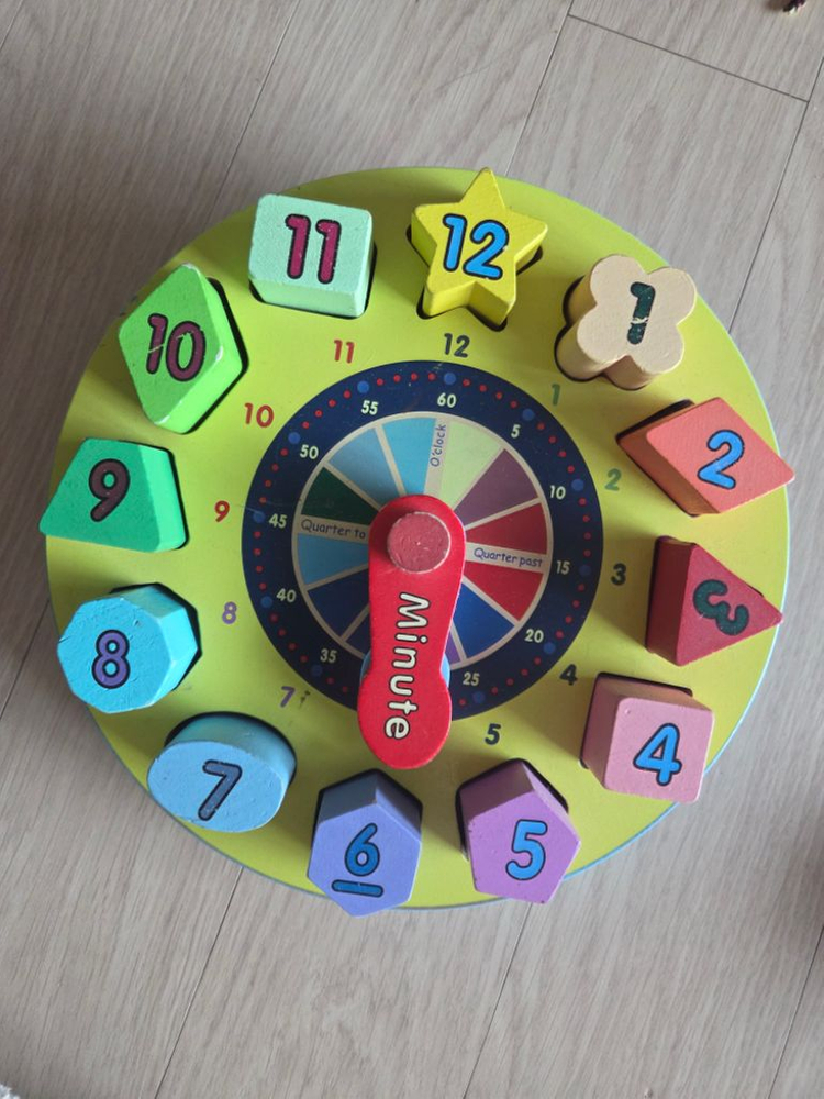 멜리사앤더그 원목 시계 퍼즐--0