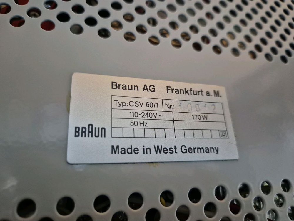 Braun CSV60/1 (진공관앰프), CE16 (튜너) 디터람스 브라운 이미지
