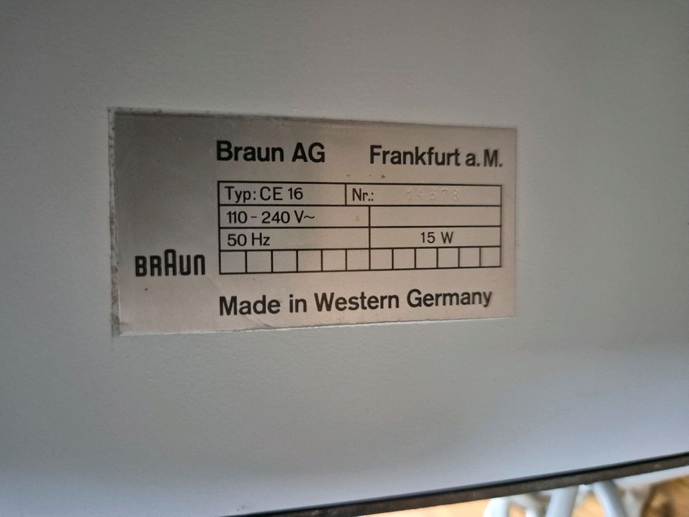 Braun CSV60/1 (진공관앰프), CE16 (튜너) 디터람스 브라운 이미지