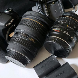 캐논 70d DSLR 카메라 + 렌즈 2개 세트