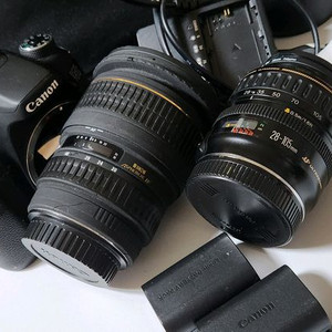 캐논 70d DSLR 카메라 + 렌즈 2개 세트