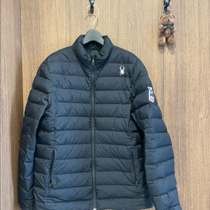 스파이더 경량 패딩 블랙 L