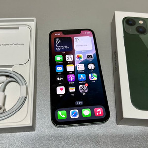 아이폰 13미니 128 ,애플케어,그린,풀박스,배터리84프로모든.기능정상애플케어 ㅡ26년1월7일까지(1월7일전까지.