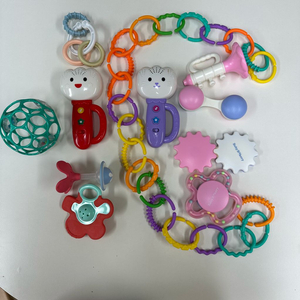 아기 장난감 고리친구들/더블하트 치발기/튤립/오볼 일괄