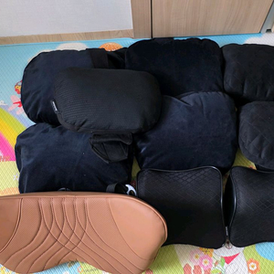 차량용 목쿠션 9개 허리쿠션1개 총10개 판매 이미지