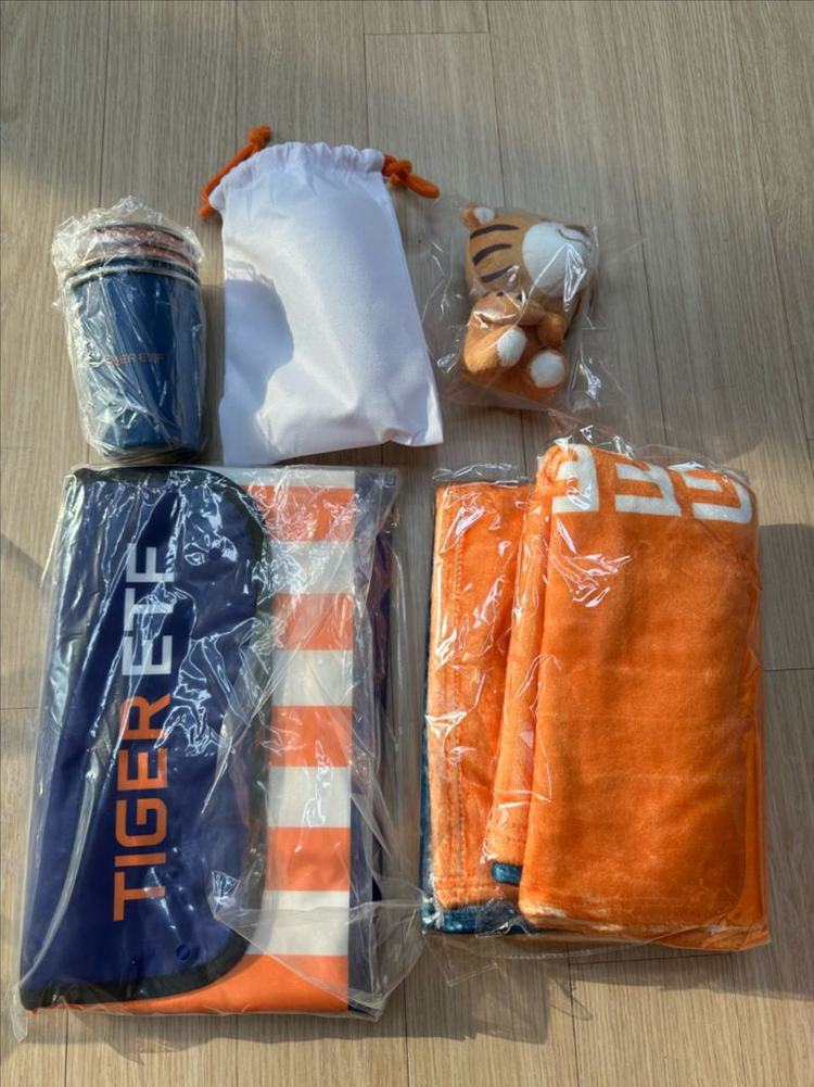 피크닉 레디백, 컵 4p, 매트, 담요, 키링세트 (미개봉)--1