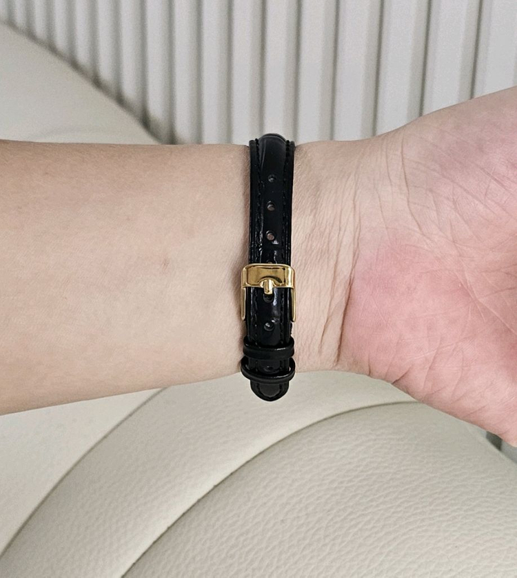 라도 RADO 여성 빈티지 오토매틱 손목 시계 가죽 여성--1