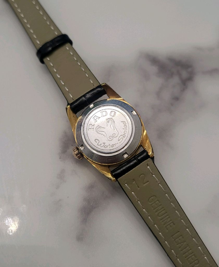 라도 RADO 여성 빈티지 오토매틱 손목 시계 가죽 여성--6
