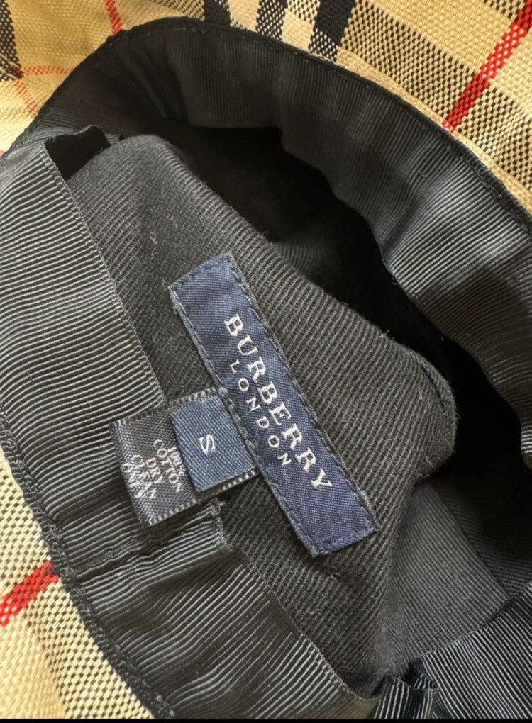 버버리 체크 버킷햇 S (여성 또는 키즈)--3