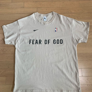 [XL] 나이키 랩 x 피어오브갓 피오갓 웜업 반팔 티셔츠 오트밀 이미지