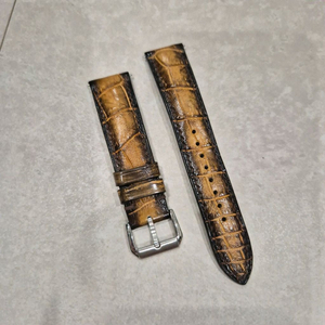 [ETSY] 20mm 엘리게이터 시계스트랩 (브라운파티나)