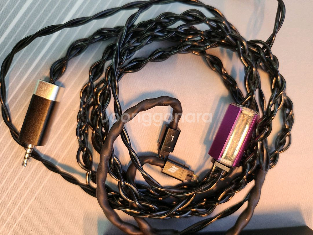 이펙트오디오 커스텀 이어폰케이블 EVO 1판매--1