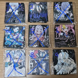 [미개봉] 블루아카이브 티셔츠 대량정리