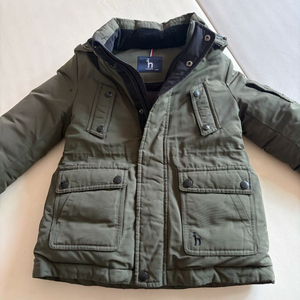 해지스 남아 아동 키즈패딩 카키색 110 로아앤제이 쿄듀로이바지