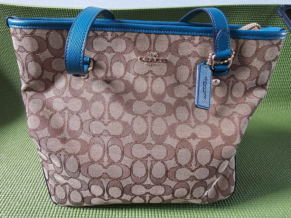 코치 시그니처 토트백 이미지