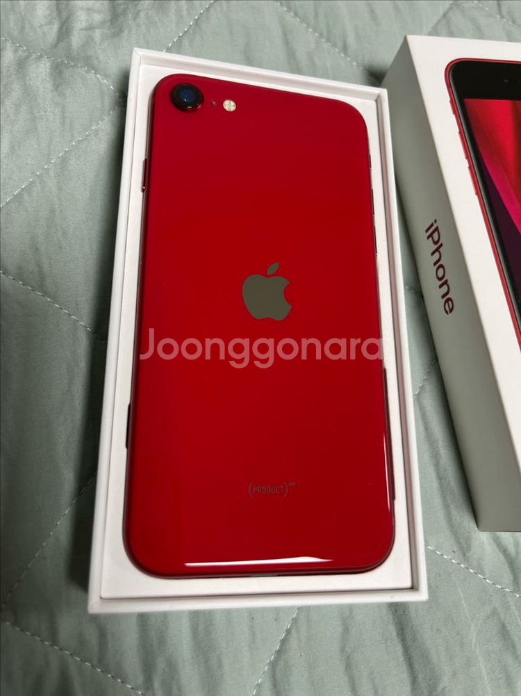 아이폰 SE2 레드 128기가--1