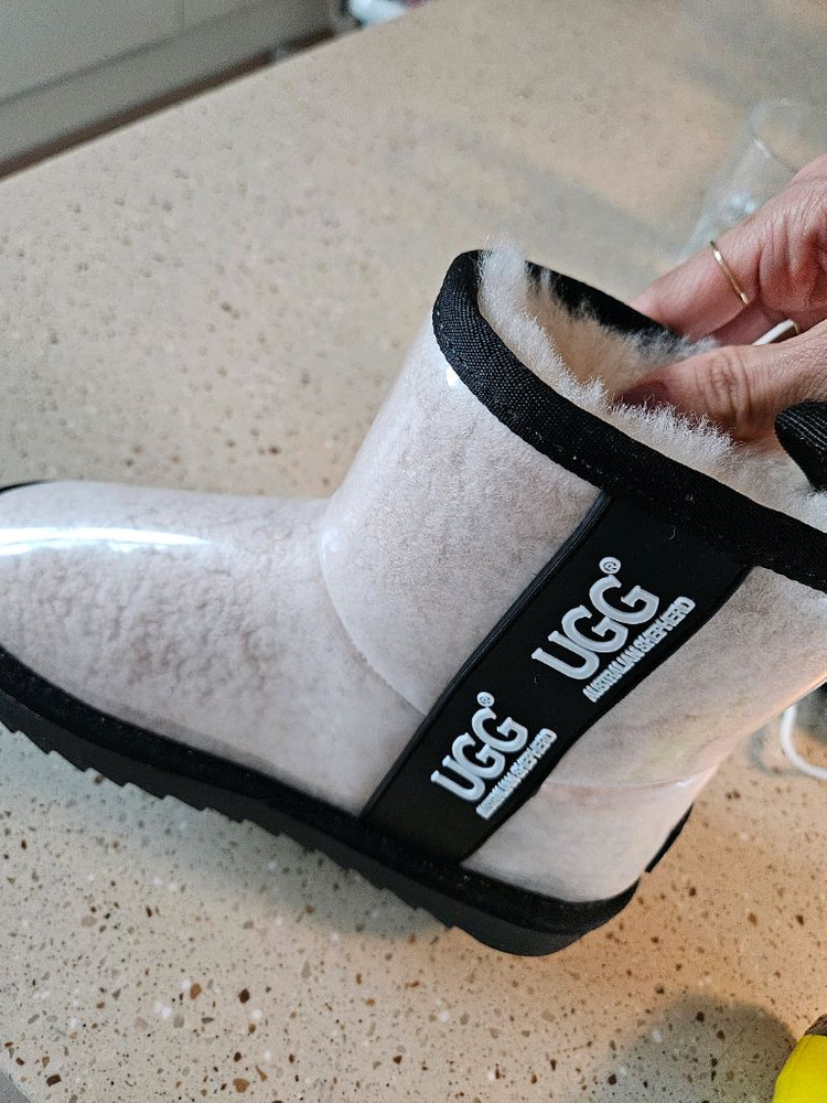 키즈 어그 클리어 양털부츠--5