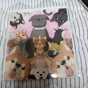 극장판 유루캠 애니플러스 관람 특전 색지