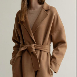 elborn 엘보른 누메로 캐시미어 코트 카멜 골드 자켓