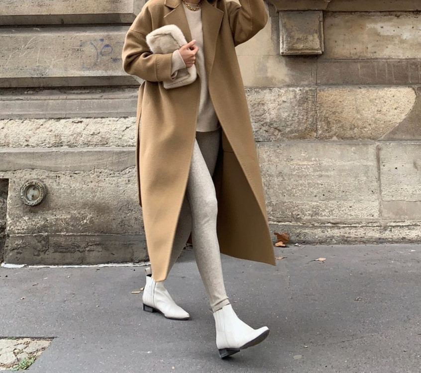 elborn 엘보른 누메로 캐시미어 코트 카멜 골드 자켓--3