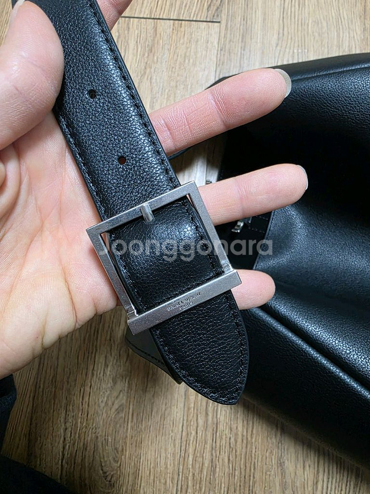 생로랑 호보백 은장 라지--2