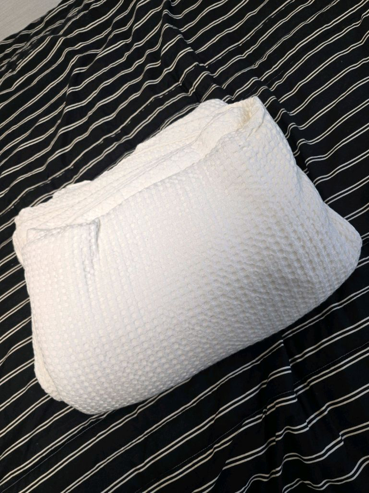 모달 와플 홑이불 퀸/킹겸용 2인용소파도 덮을 수 있는 사이즈 (오염없음 비흡연자)--1