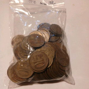 1973년 10원 100개 이미지