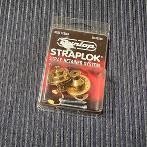 던롭 기타 스트랩락 골드 미개봉품