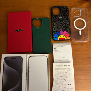 아이폰 15 프로맥스 256g 리퍼(12.07) 미사용 + 케이스