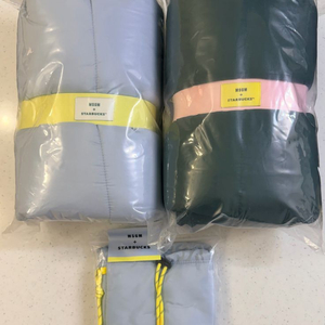 스타벅스 프리퀀시 MSGM 블랭킷 그린/스카이블루(담요) 미개봉