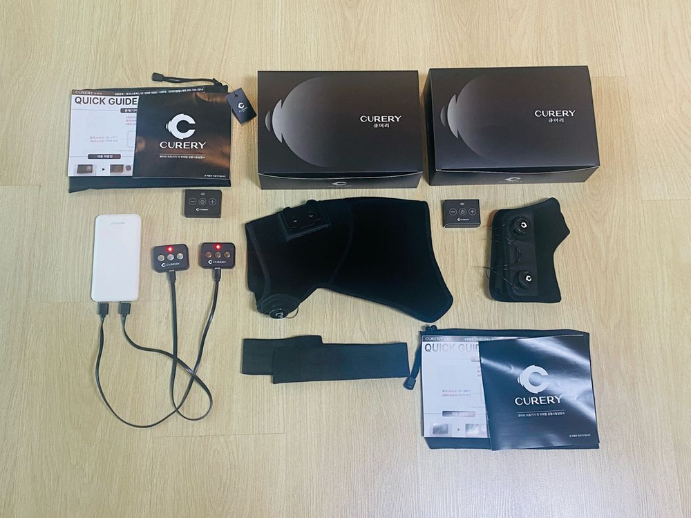 (미사용 새상품)큐어리 저주파 마사지기 팝니다--1