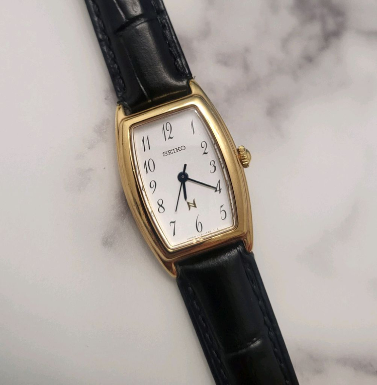 세이코 Seiko 여성용 금장 쿼츠 시계 팔찌 여성 여자--3