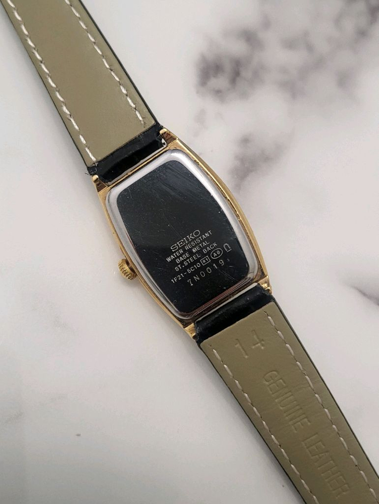 세이코 Seiko 여성용 금장 쿼츠 시계 팔찌 여성 여자--5