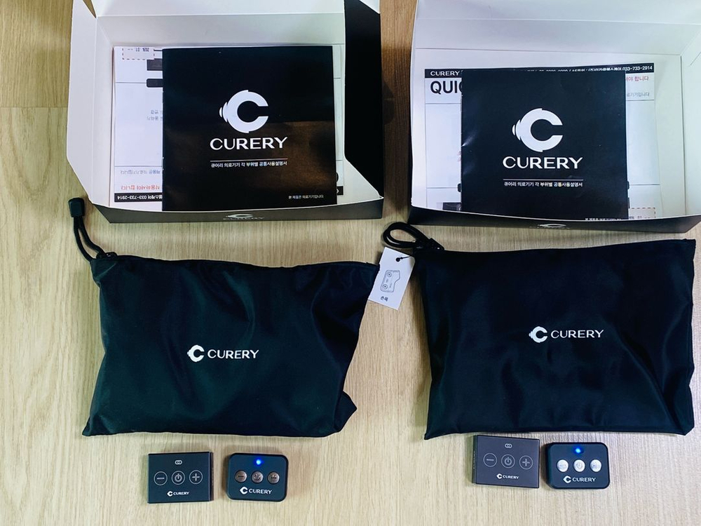 (미사용 새상품)큐어리 저주파 마사지기 팝니다--2