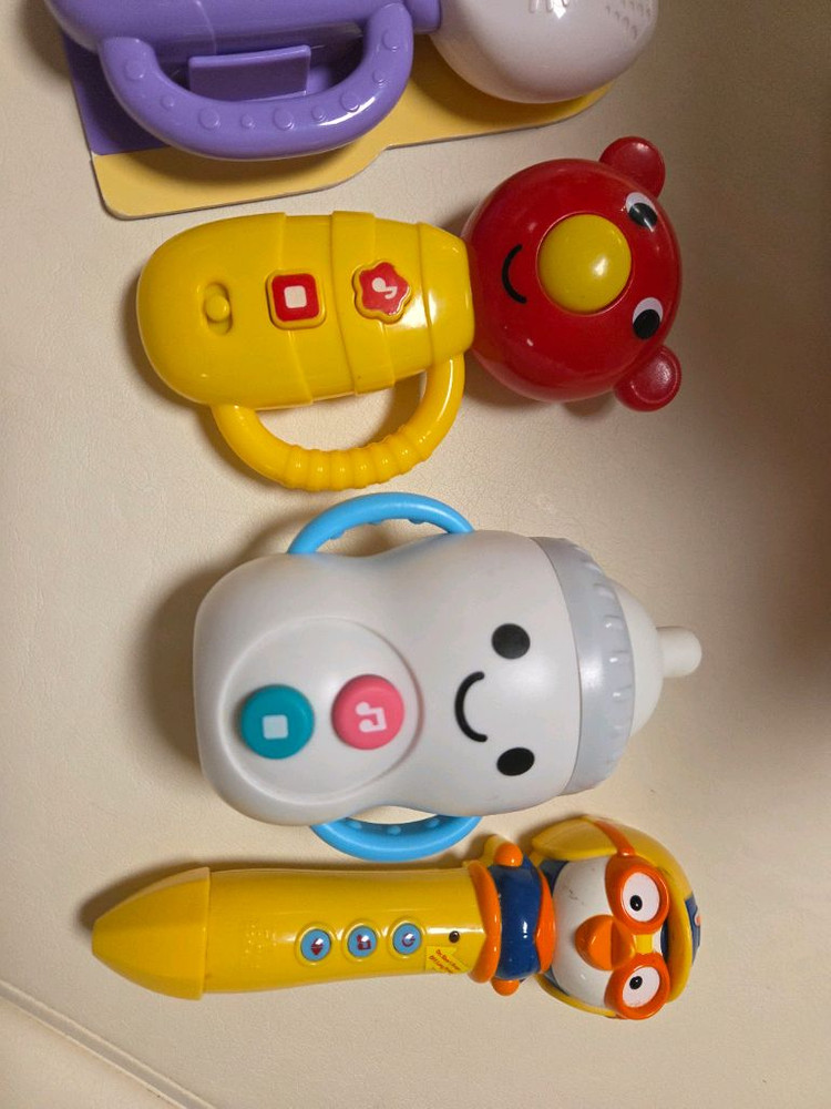 튤립 사운드북 블루래빗 젖병모양 사운드북 뽀로로펜 등 일괄 이미지