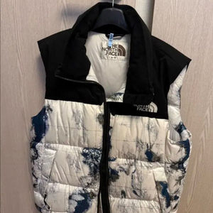 노스페이스 눕시 화이트라벨 지구 패딩 조끼 M사이즈