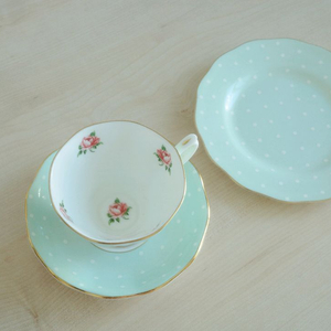 로얄알버트 폴카로즈 1인조+접시, 웨지우드 일괄