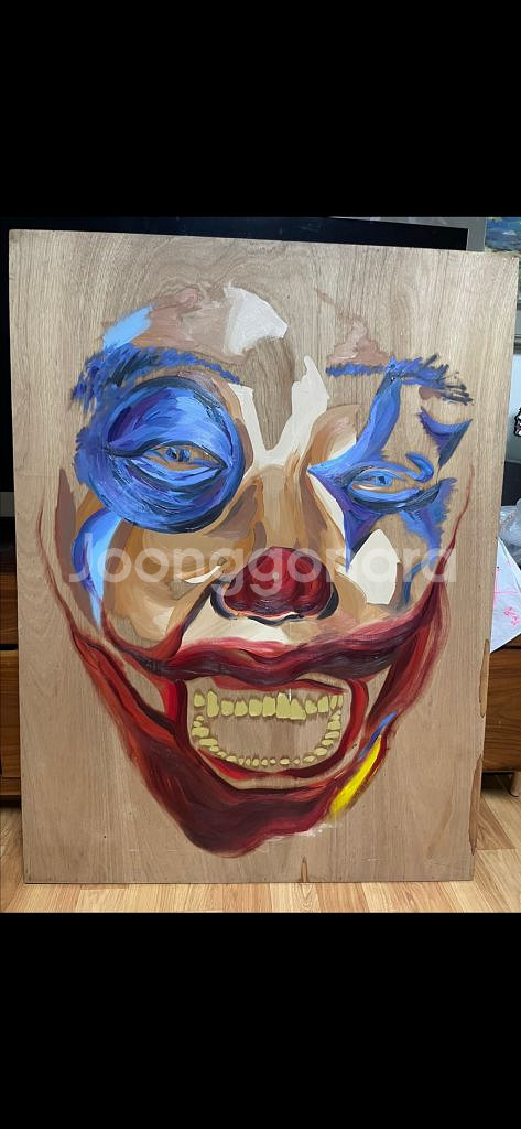 아트상품 : 나무판재에 유화그림--1