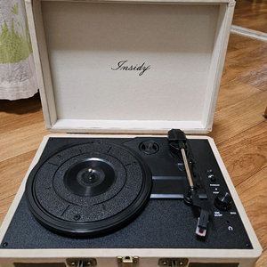 인사이디 레트로 휴대용 LP 플레이어