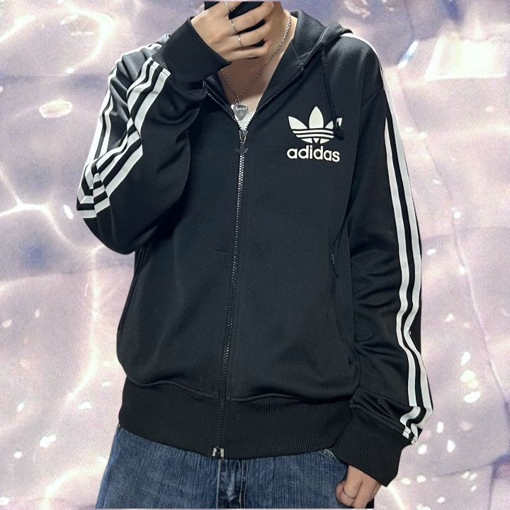 00s 아디다스 플락 후드 집업 져지 블랙 100 이미지