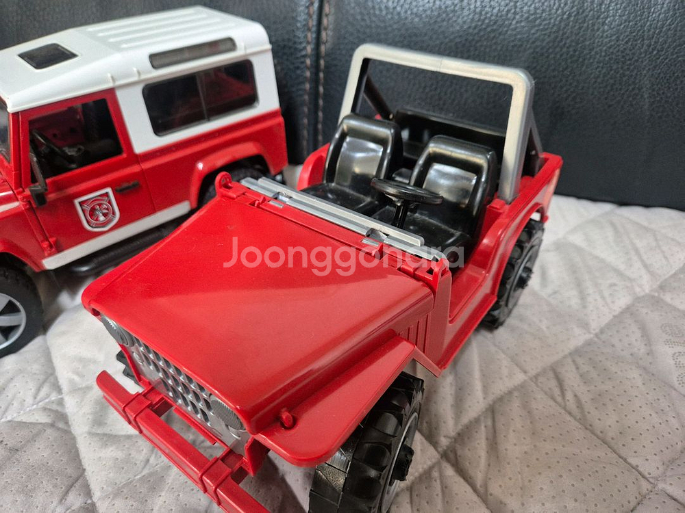 브루더] 랜드로버 소방차, 지프 세트--2