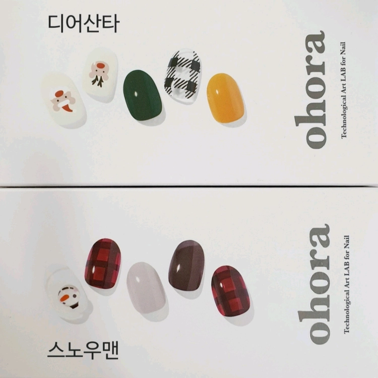 오호라 크리스마스 젤네일 산타 루돌프 파츠 새상품 이미지