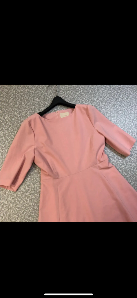 라밤바룸 블러셔 핑크 드레스 원피스 L 만삭 사진 플레어 A라인 웨딩촬영--3