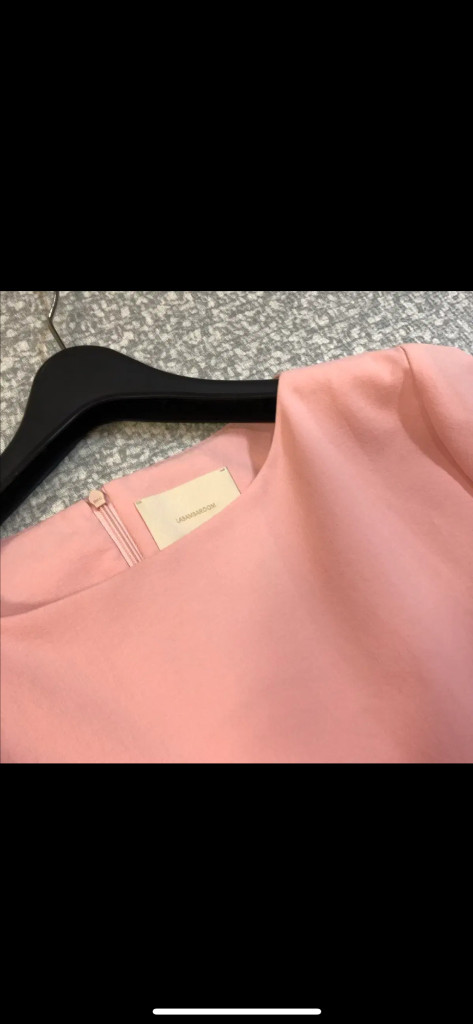 라밤바룸 블러셔 핑크 드레스 원피스 L 만삭 사진 플레어 A라인 웨딩촬영--4