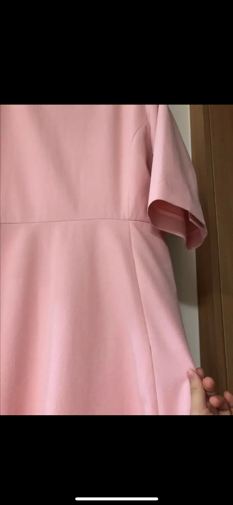 라밤바룸 블러셔 핑크 드레스 원피스 L 만삭 사진 플레어 A라인 웨딩촬영--9