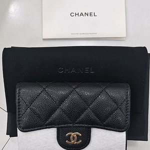 (새상품) 샤넬 클래식 똑딱이 지퍼 카드지갑