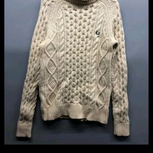 Fredperry 프레드페리 여성 방한 목폴라 니트-(90~작은95)